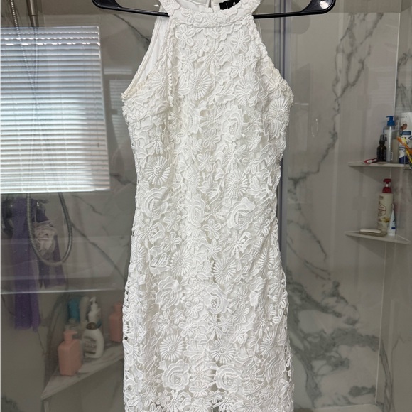 Lulus Love Poem White Lace Mini Dress - Picture 2 of 7